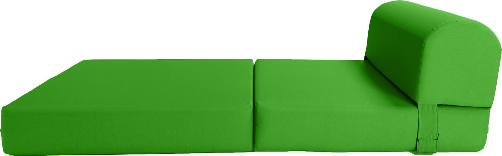 Portable Flip Sleeper Chair Folding Foam Beds, Sofa, Couches 6x24x70 Lime