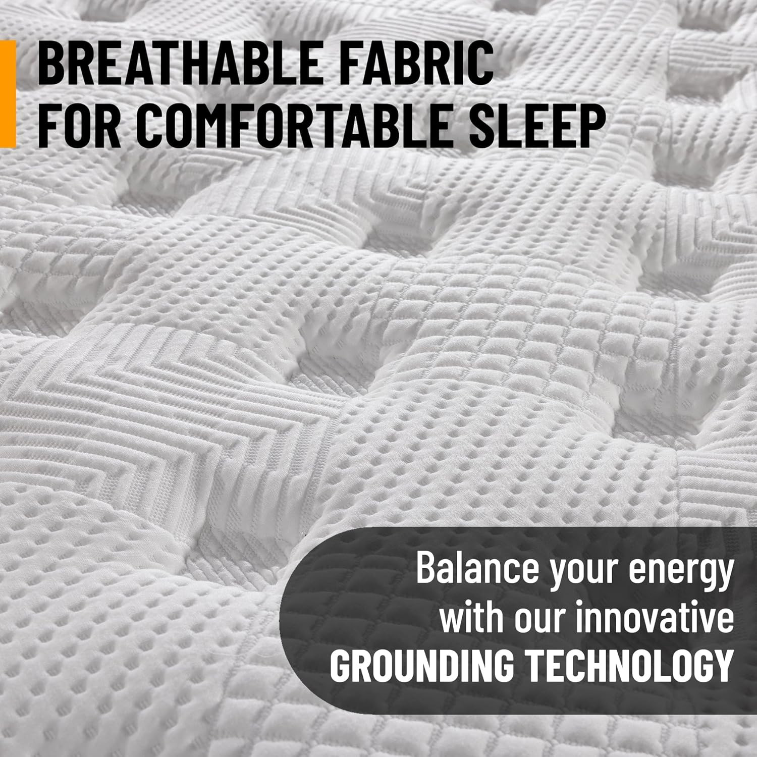 12″ Eurotop Hybrid Mattress – Firm Support & Pocketed Coils – USA Made