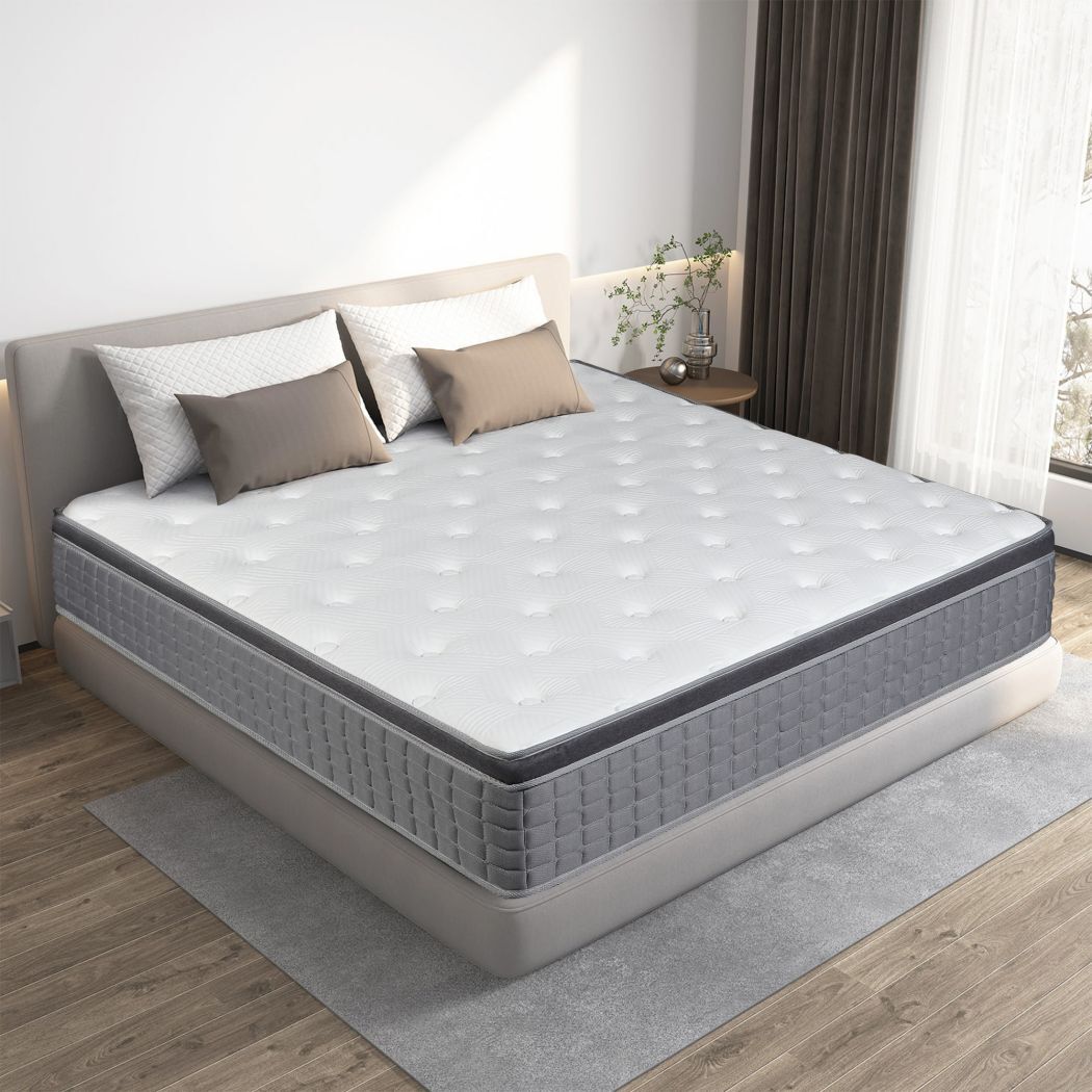14″12″10″ Memory Foam Spring Hybrid Mattress In A Box Twin Full Queen King Size