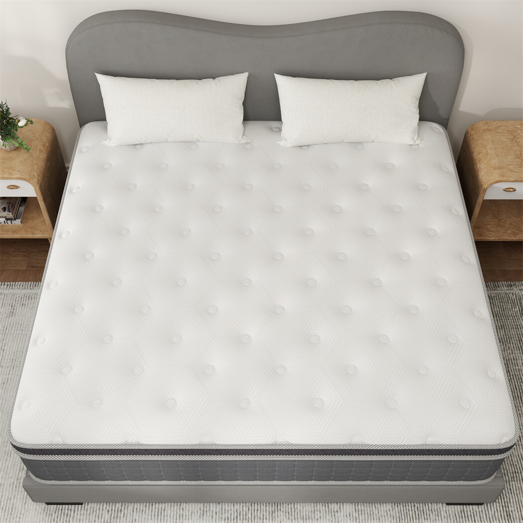 14″12″10″ Memory Foam Spring Hybrid Mattress In A Box Twin Full Queen King Size