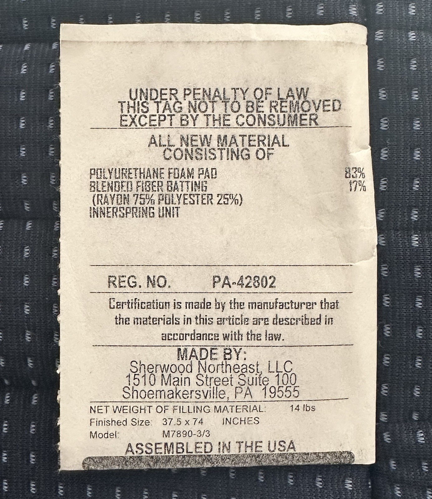 Sleepy’s By Sealy Innerspring Medium Blue Twin 11.5” Mattress
