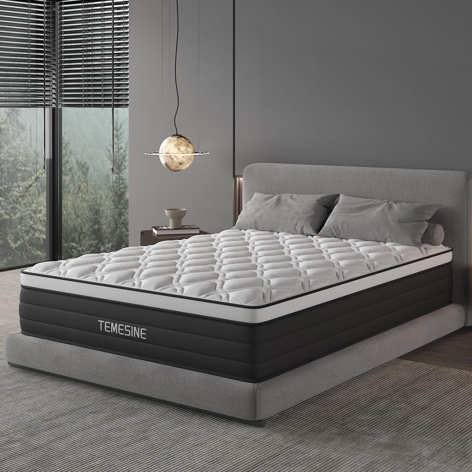 14″ Queen Hybrid Mattress – Gel Memory Foam, Pocket Springs, Medium Firm