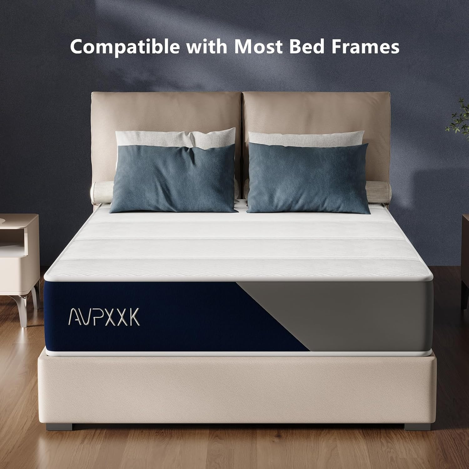 12″ Medium Firm Hybrid Mattress – Full Size with Innerspring & Foam Layers