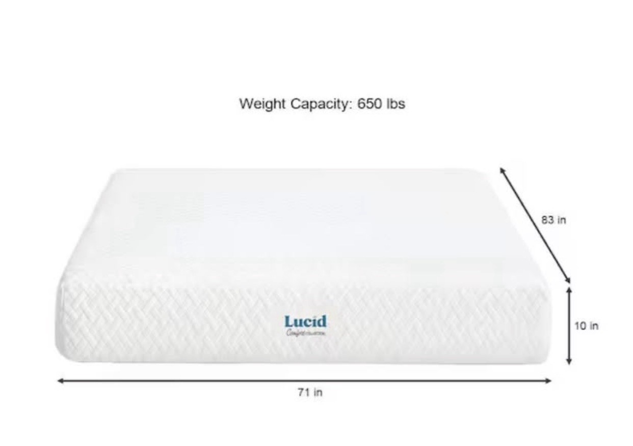 10 in. Firm Gel Memory Foam Tight Top California King Mattress
