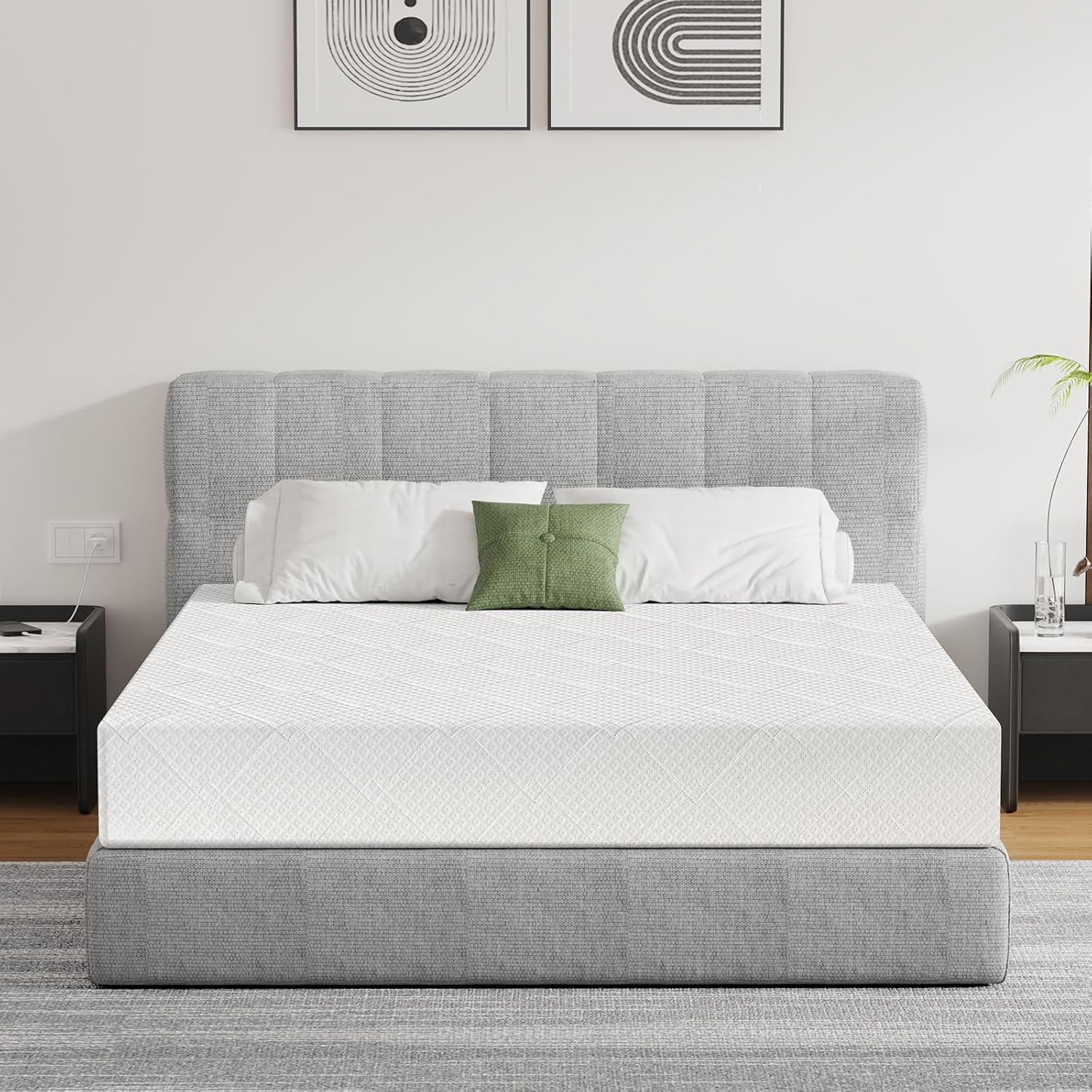 Extra Firm Mattress Twin Size 8 Inch, Premier High Density Foam Mattresses in Bo