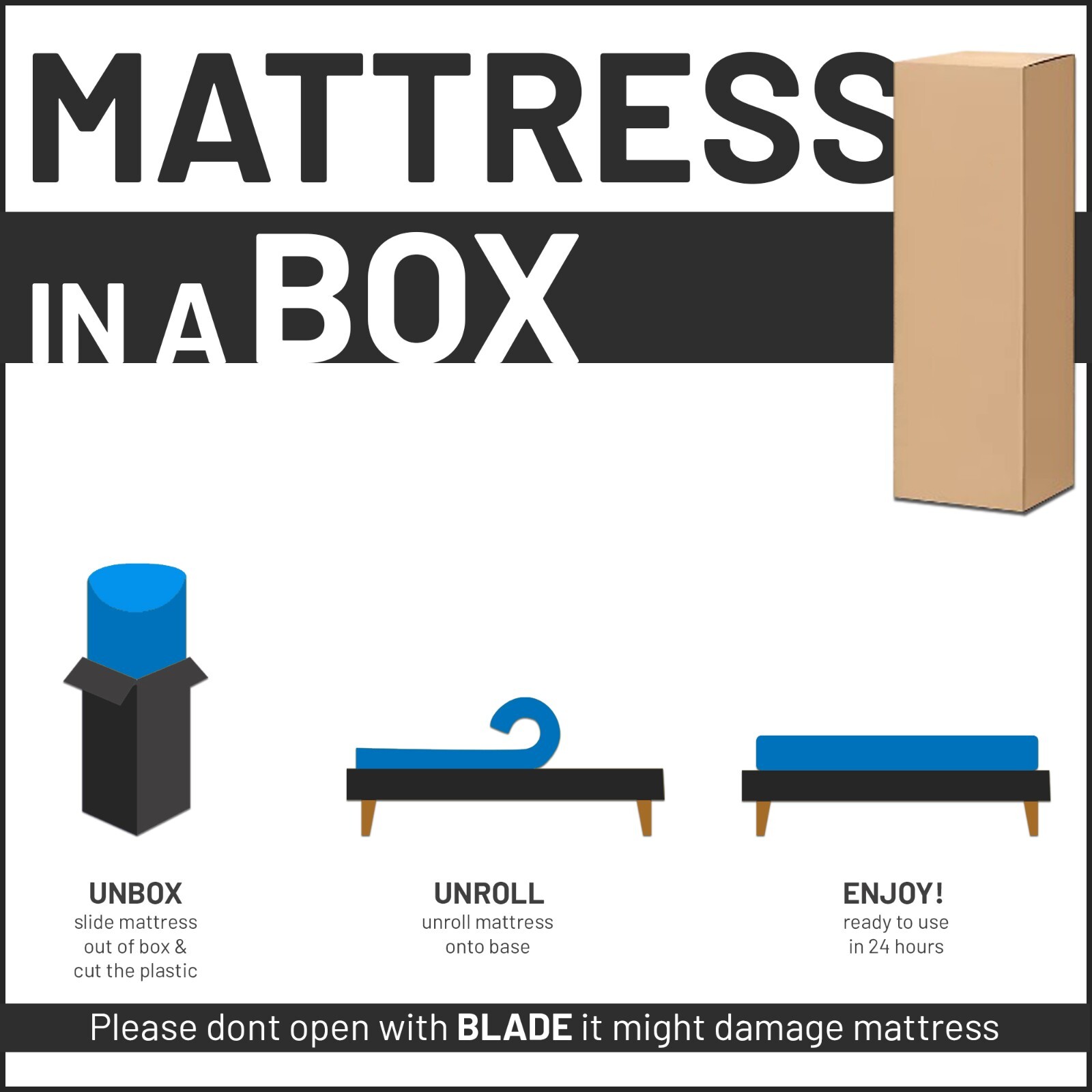 Continental Sleep, 9-Inch Water Proof Vinyl Medium Firm Pocket Coil Mattress