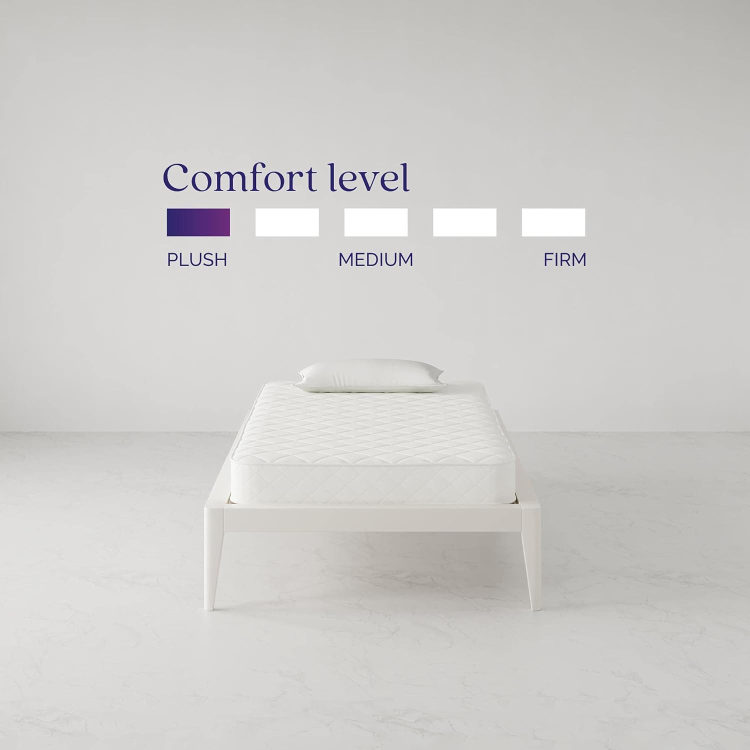 6” Coil Mattress Made with Certipur-Us® Certified Foam , Twin,White