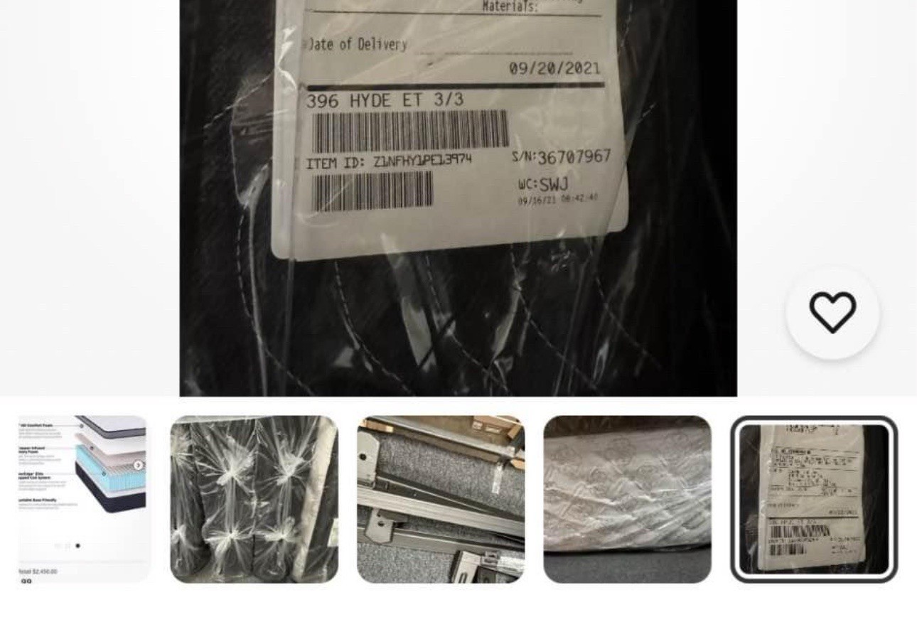 Grand Estate – High Profile Mattress Box Spring/frame Included Great Condition