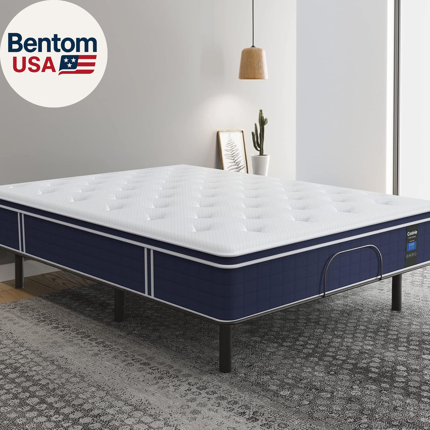 12 Inch Twin Size Mattress, Hybrid Twin Mattress in a Box, 3 Layer Premium Foam