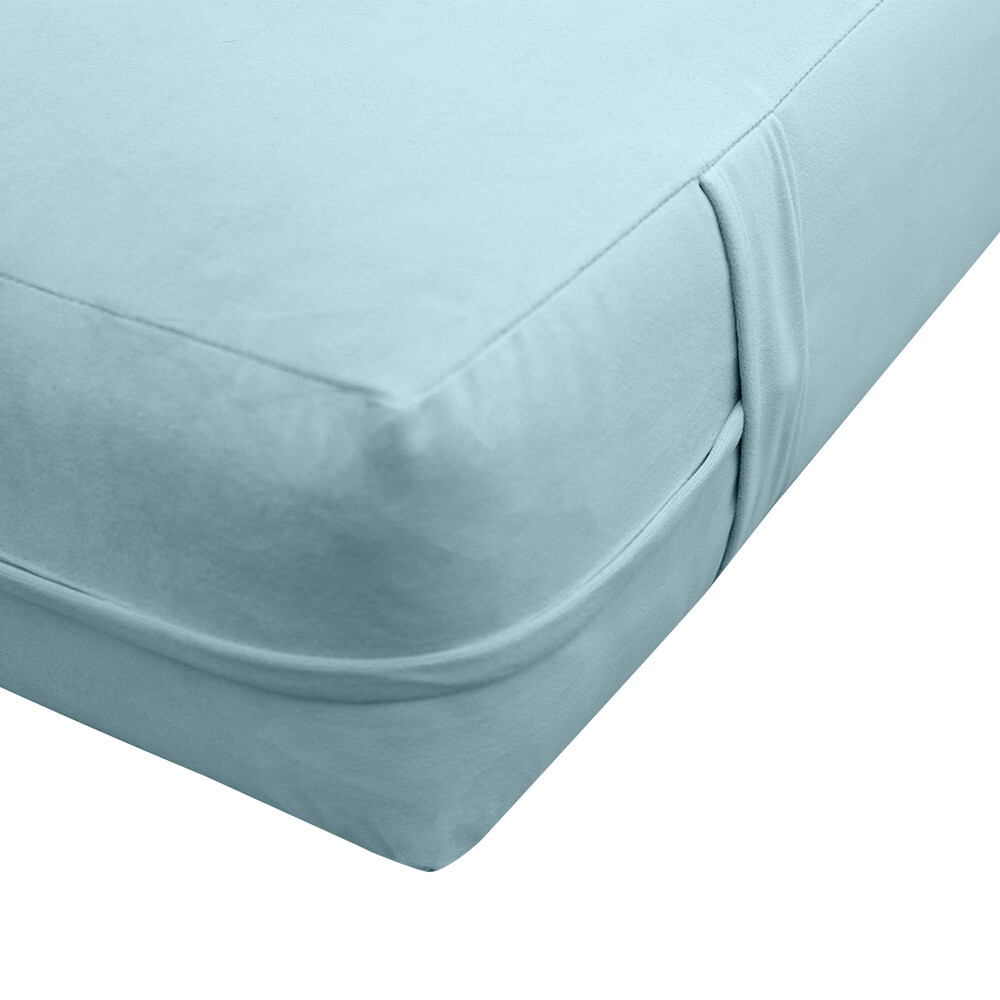 Knife Edge 6″ Twin Size 75x39x6 Velvet Indoor Daybed Mattress |COVER ONLY|-AD355