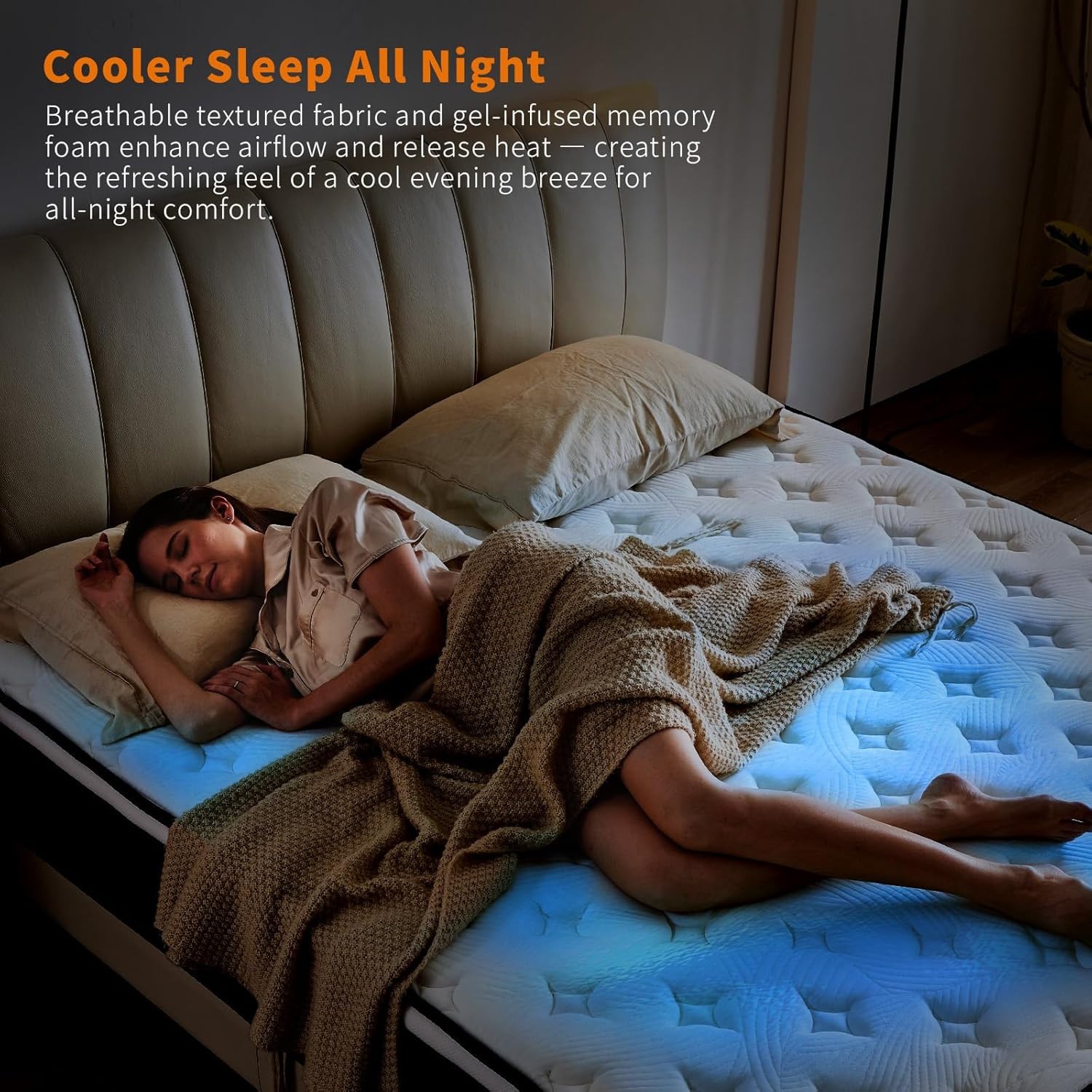 12 Inch Mattress,Medium Firm Hybrid Memory Foam & Pocket Springs for Pressure Re