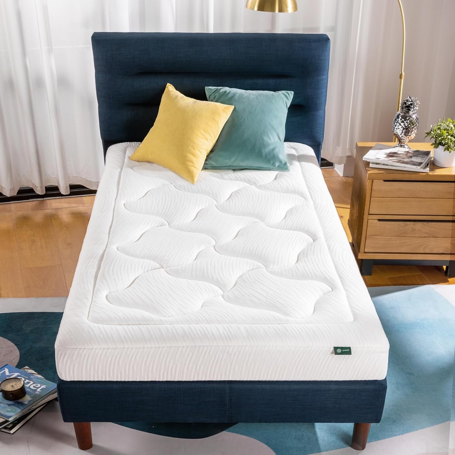 Twin 8 Inch Cloud Memory Foam Mattress – Smooth Top, Breathable, Pressure Relief