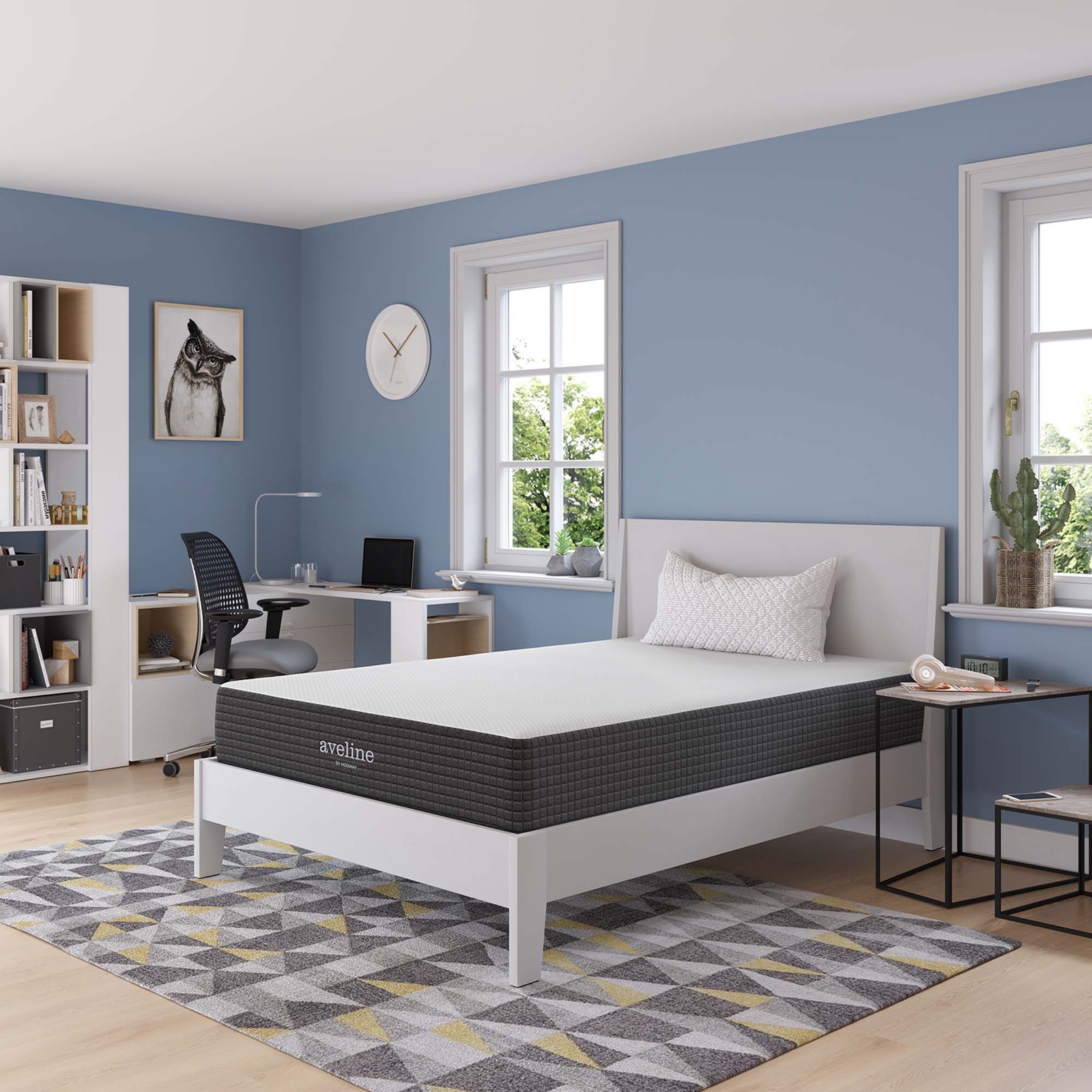 Modway 10″ Cool Gel-Infused Firm Full Memory Foam Mattress With 10 Year Warranty