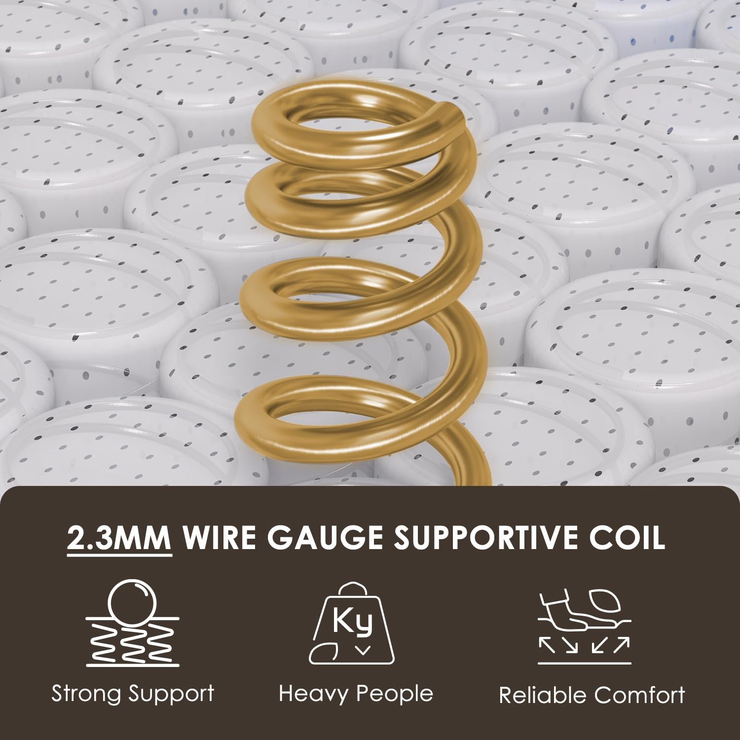 Full Hybrid Mattress, 12 Inch, Edge Support, Back Pain Relief, CertiPUR-US