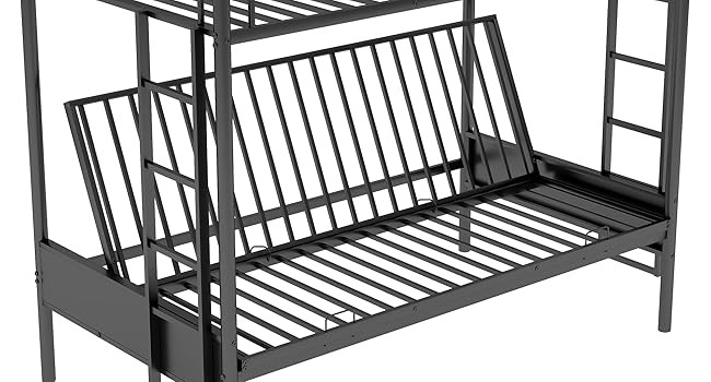 Twin Over Futon bunk Bed, Futon bunk Bed, loft Bed with futon,