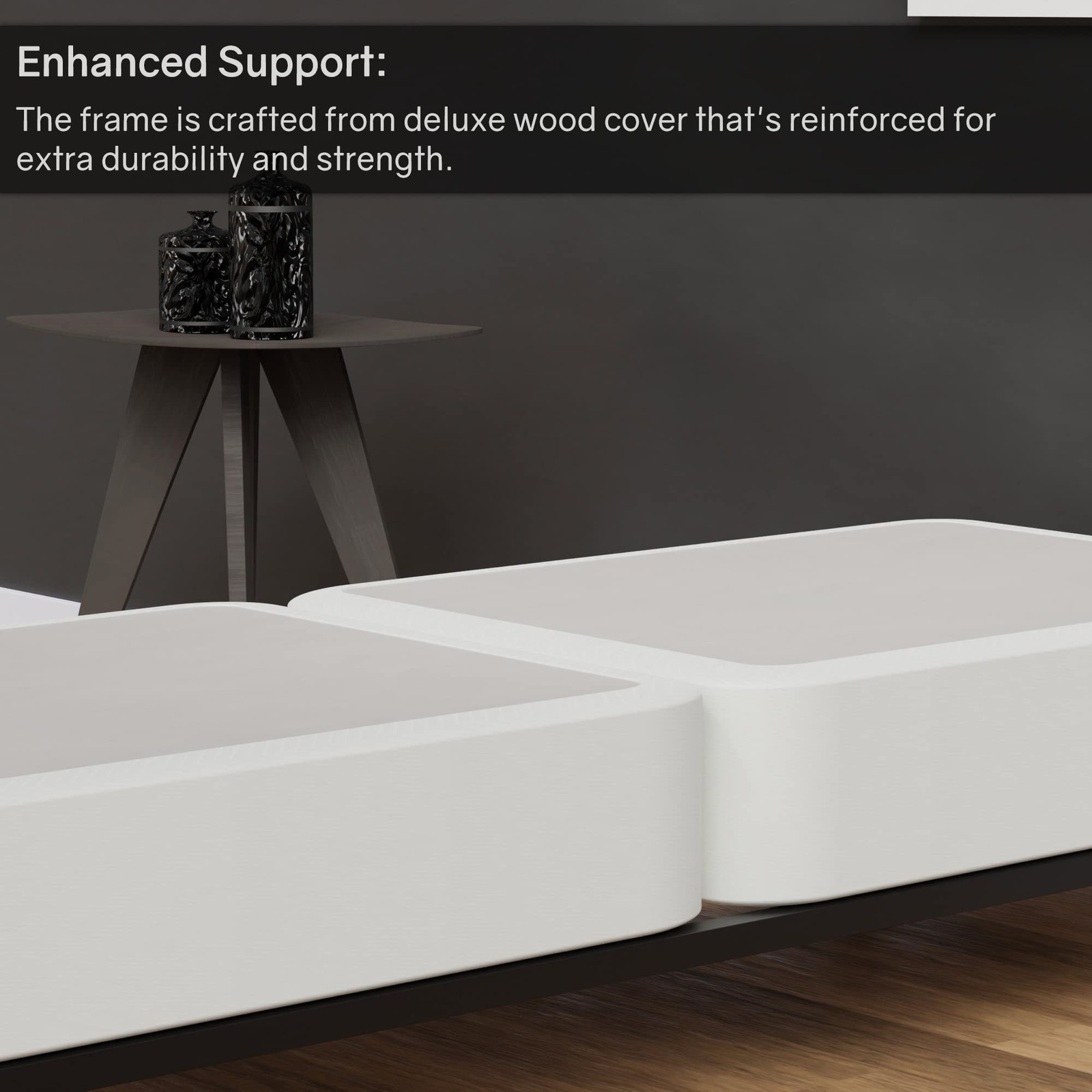 8-Inch Fully Assembled Split Wood Traditional Spring/Foundation for Mattress …