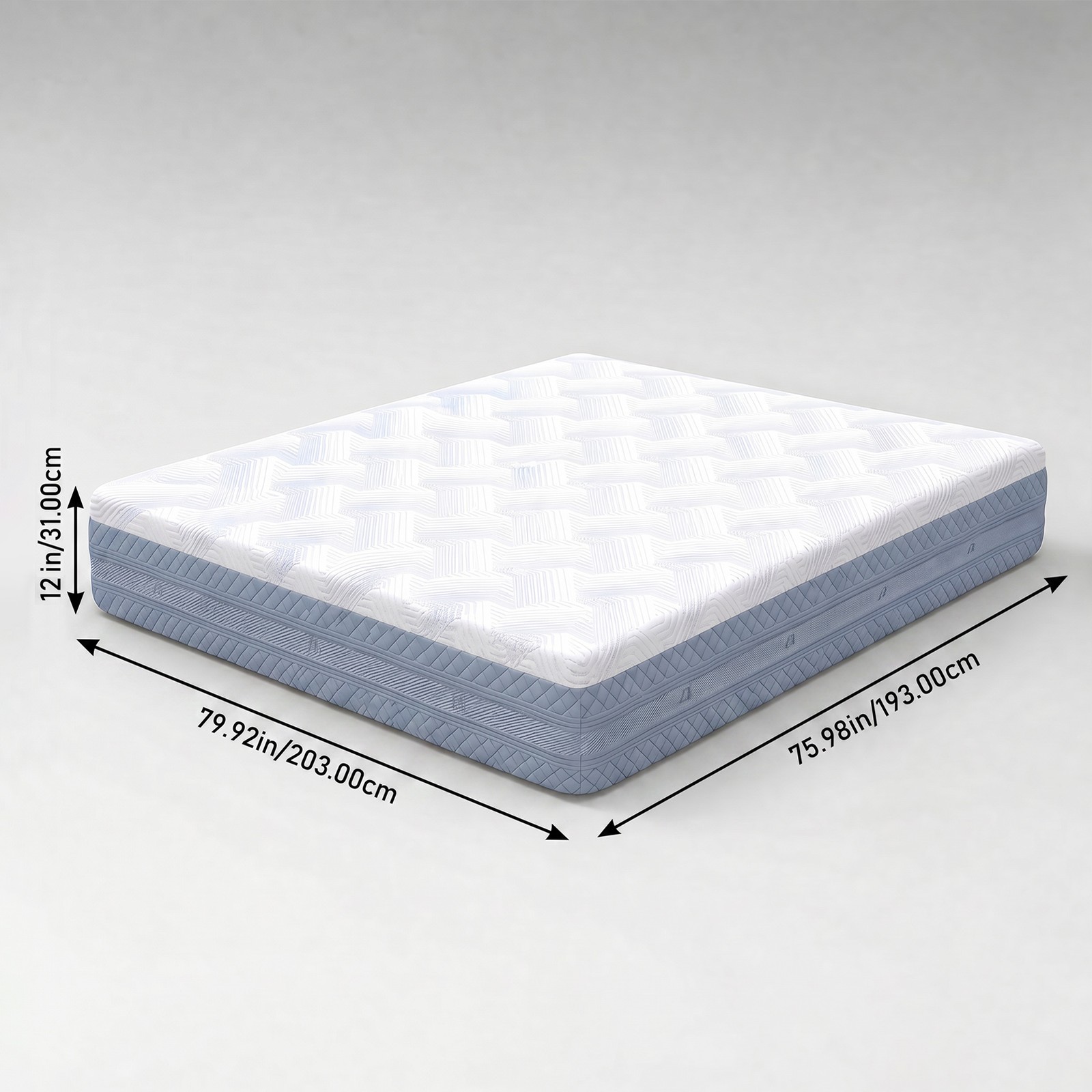 King Size Memory Foam Mattress Multi-Foam Structure Body-Adapting Comfort Mattre