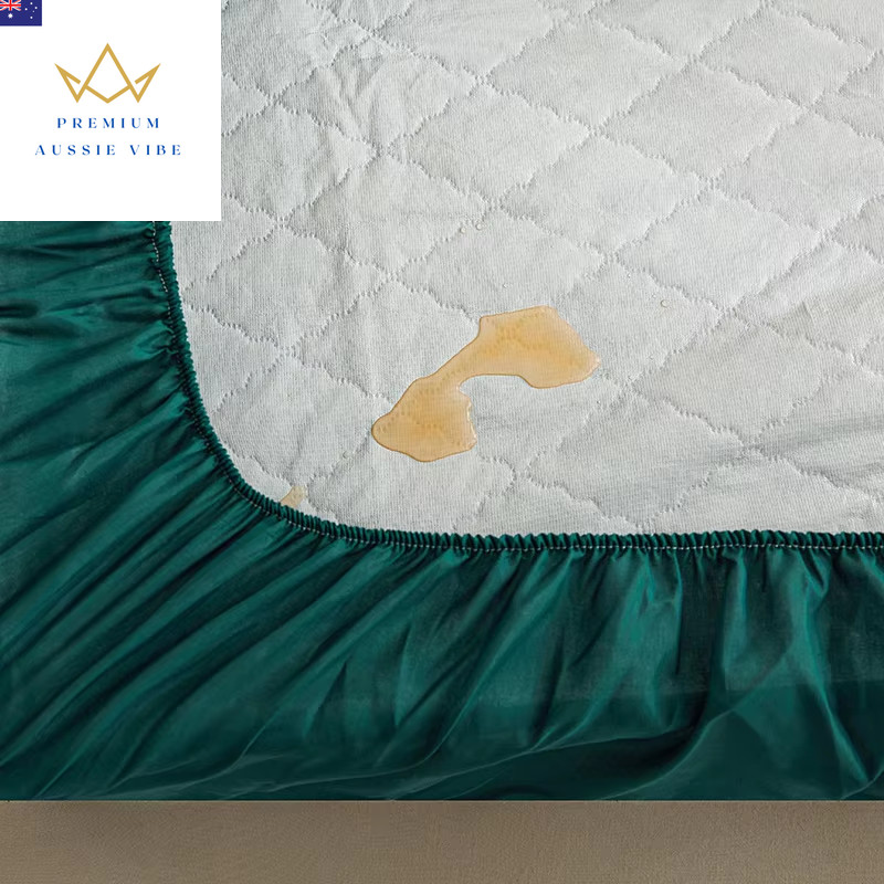 Waterproof Quilted Mattress Protector Breathable Mattress Cover Anti-Mite Anti-B