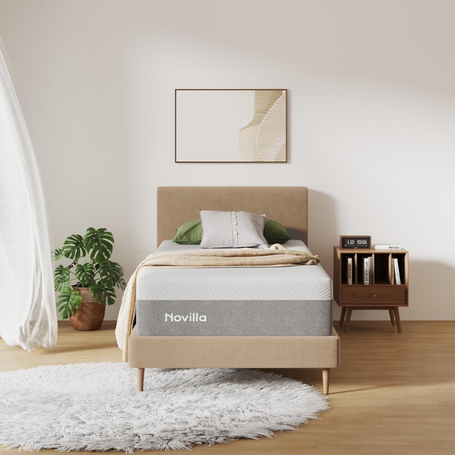 Certified 10-Inch Twin Gel Memory Foam Mattress for Cooler, Healthier Sleep