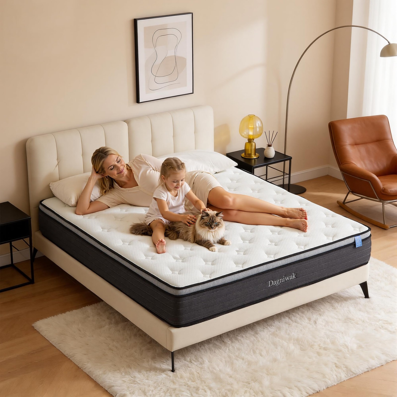 12 Inch Fueen Memory Foam Mattress, Comfort Sleep, Medium Firm Feel, Decompre…