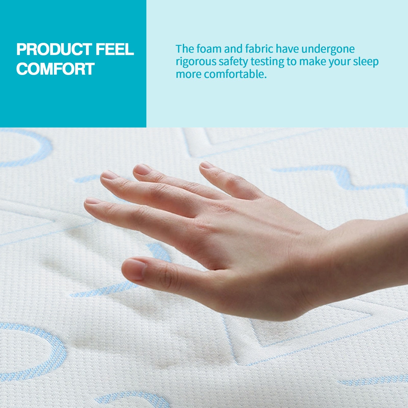 5 Inch Memory Foam Mattress, Fiberglass Free, Medium Firm, Mattress in A Box