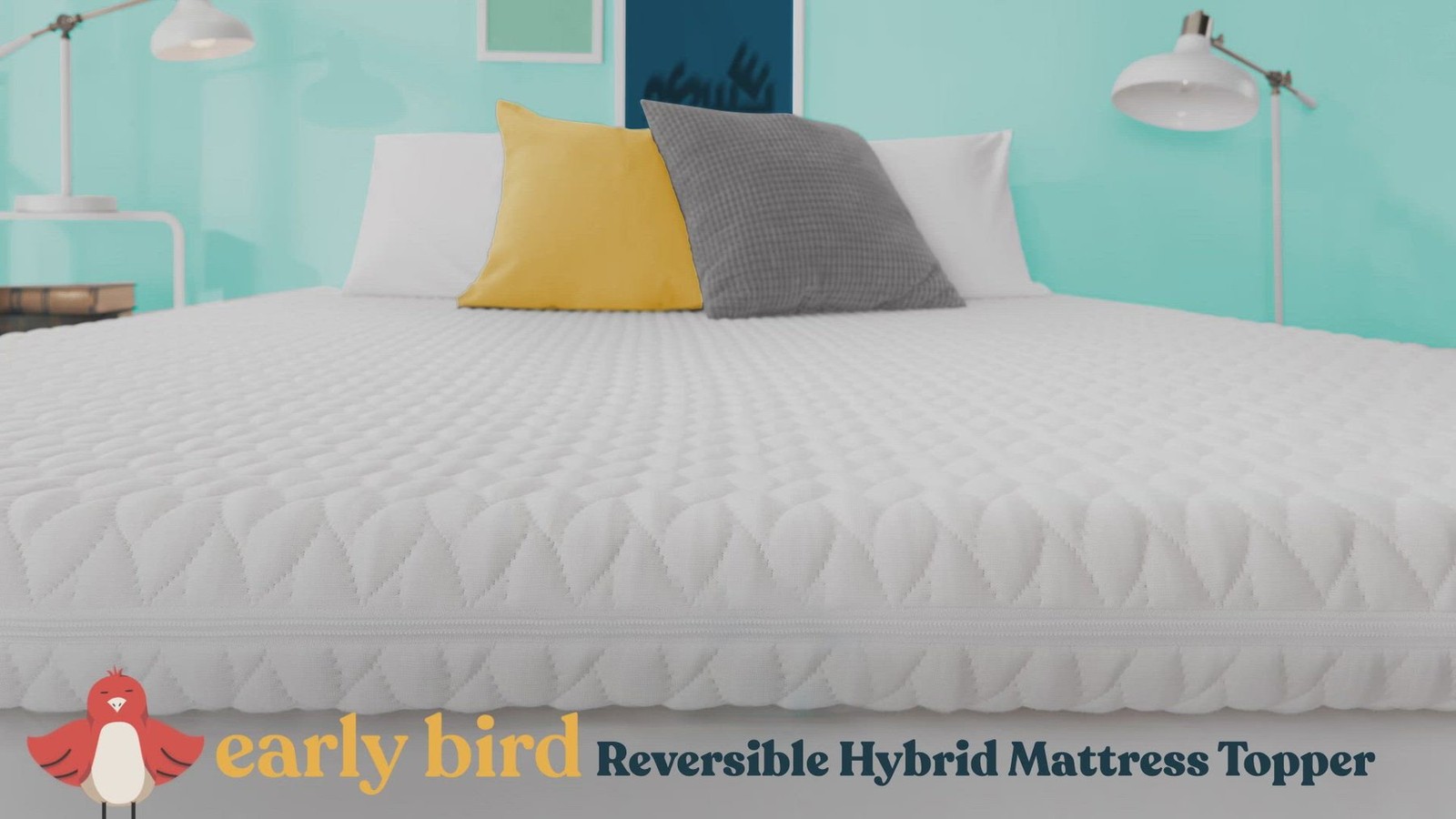 Fusion 3 In Hybrid 2 in 1 Copper Reversible Mattress Topper(Open Box)
