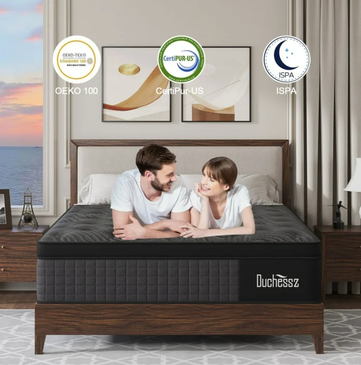 14″ Colchones Full Gel Memory Foam Hibrido Cama Full Mattress Hybrid Medium Firm