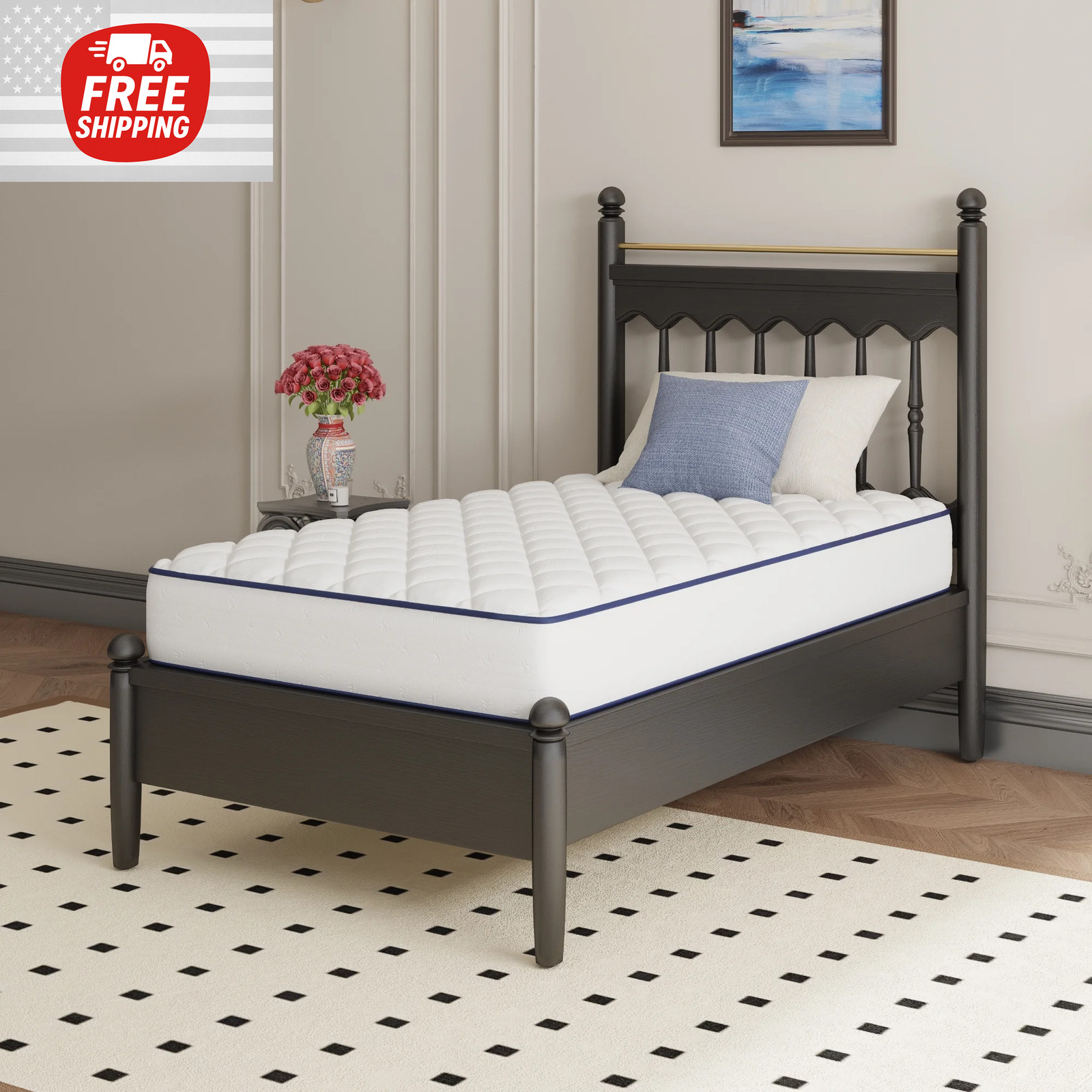 Colchón De Muelles Twin Size 6 Pulgadas Para Cama Colchones En Oferta Baratos US