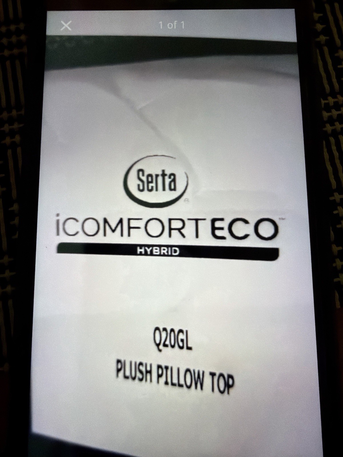 Serta iComfortECO Q20GL Hybrid Plush Pillow Top King Mattress