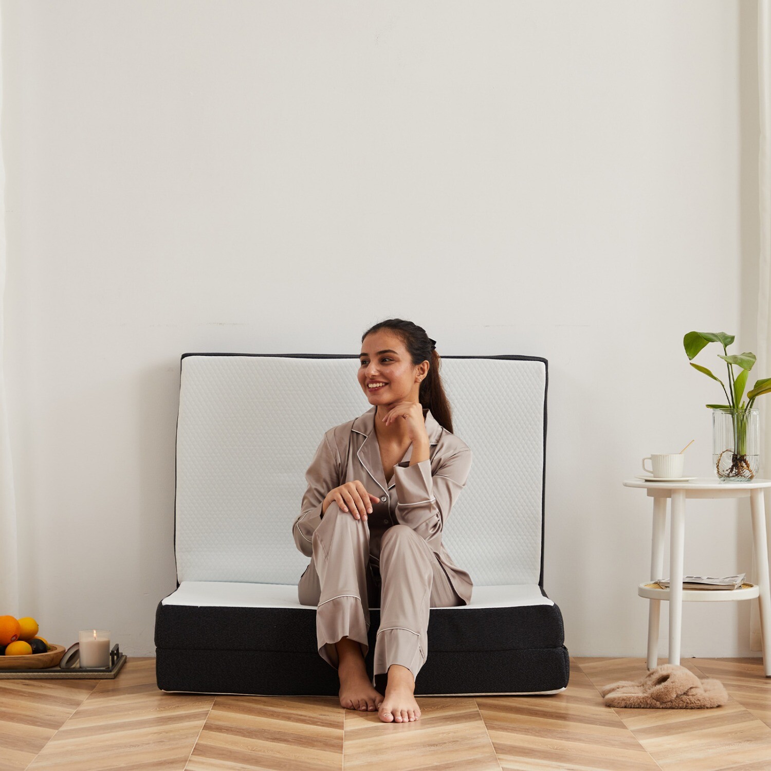 3inch Folding Mattress,Tri Fold Memory Foam Mattress with Washable Cover