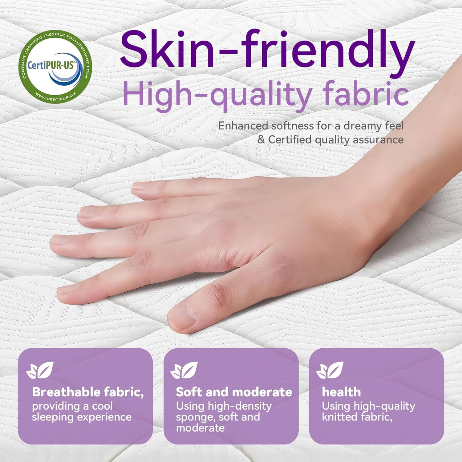 Queen Mattress, 12 Inch Hybrid Mattress with Gel Memory Foam and Pocket Spring,