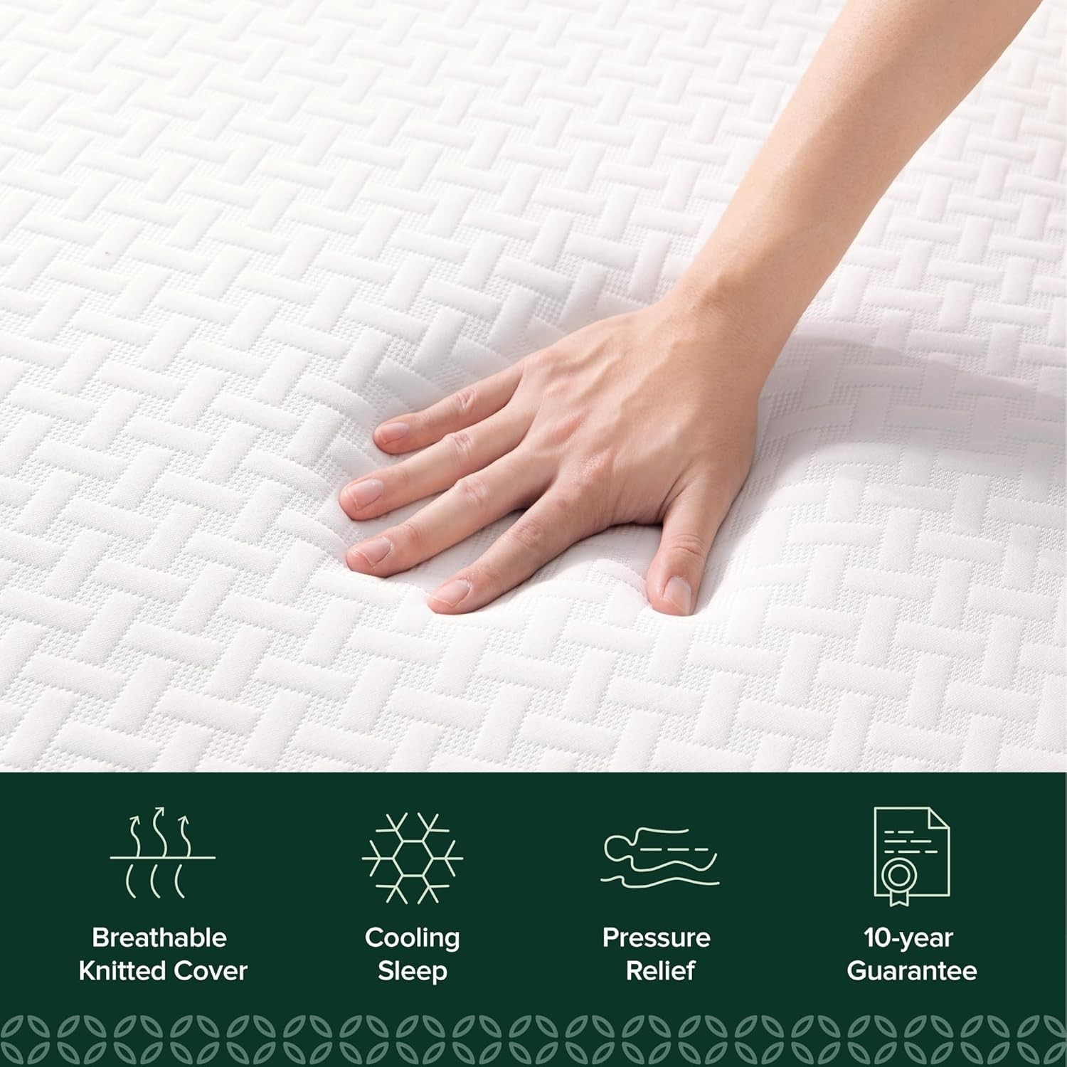 5 Inch Twin Cooling Essential Memory Foam Mattress [NewVersion] Fiberglass Free