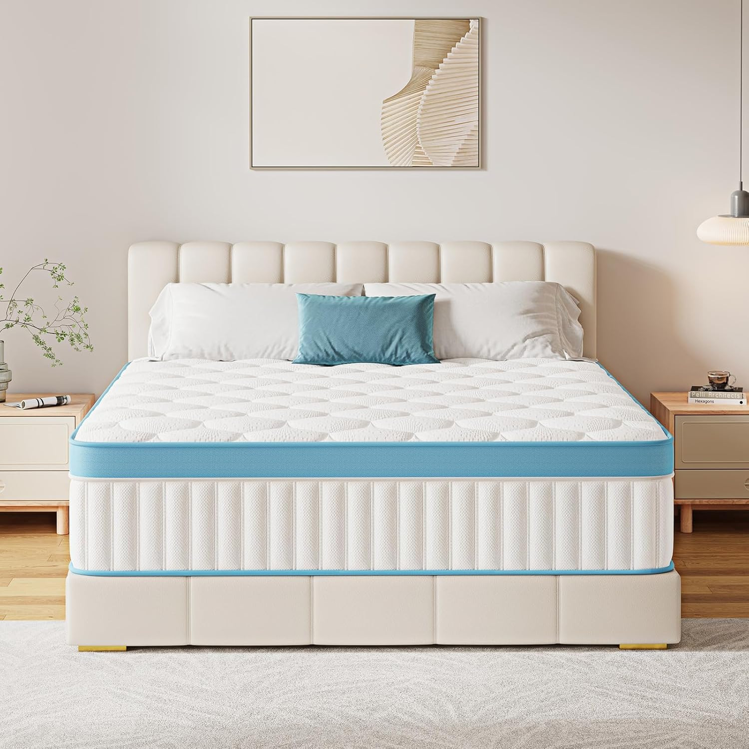 Full Size Mattress, 12 Inch Hybrid Mattress in a Box – Memory Foam with Pocket S