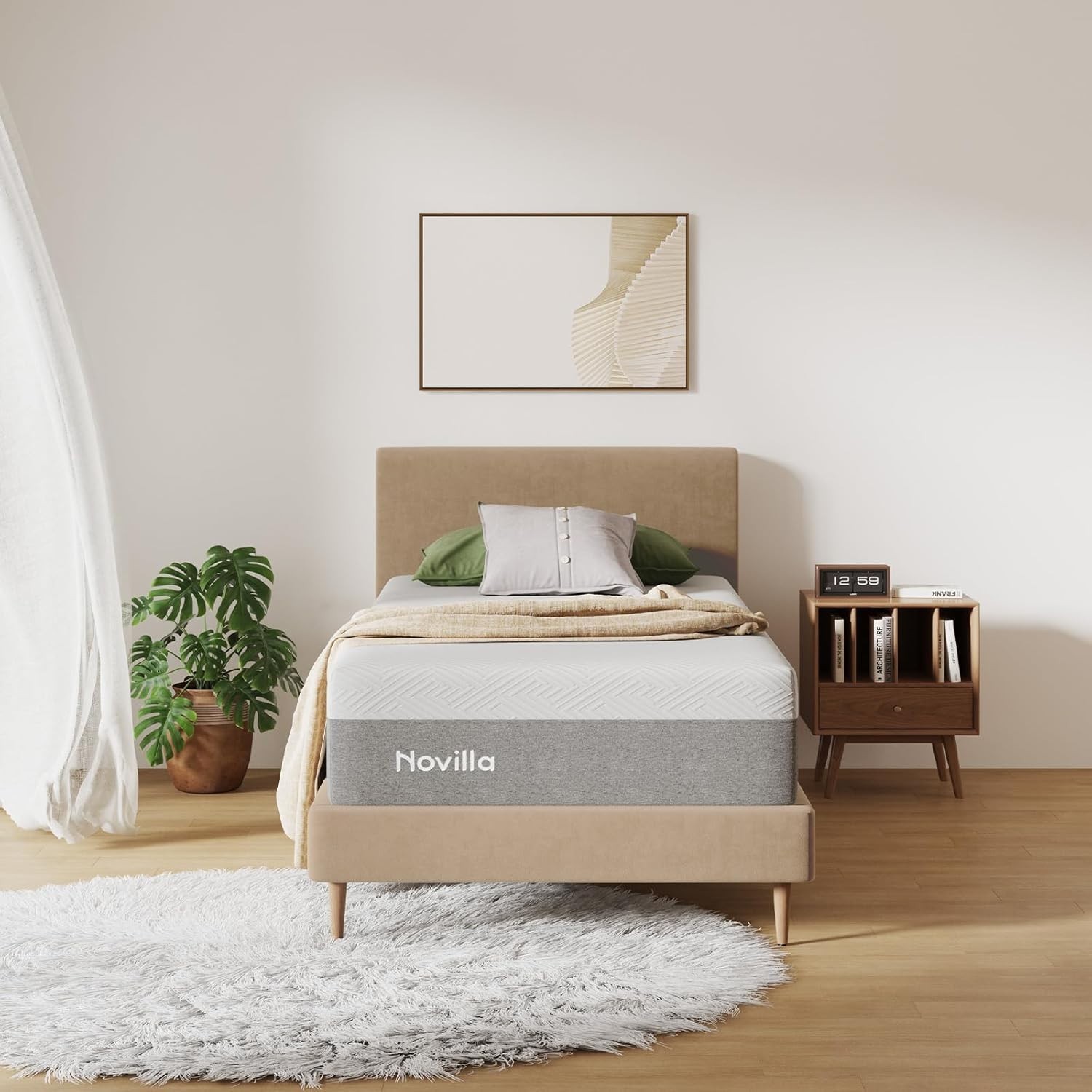 Certified 10-Inch Twin Gel Memory Foam Mattress for Cooler, Healthier Sleep