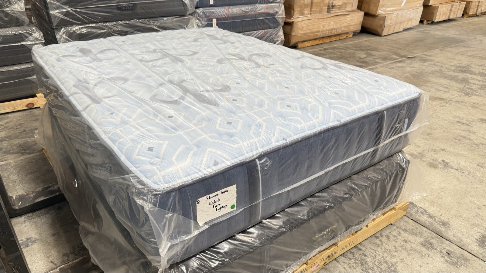 Stearns & Foster Estate Firm QUEEN Mattress w/Rize Clarity II Adjustable Base