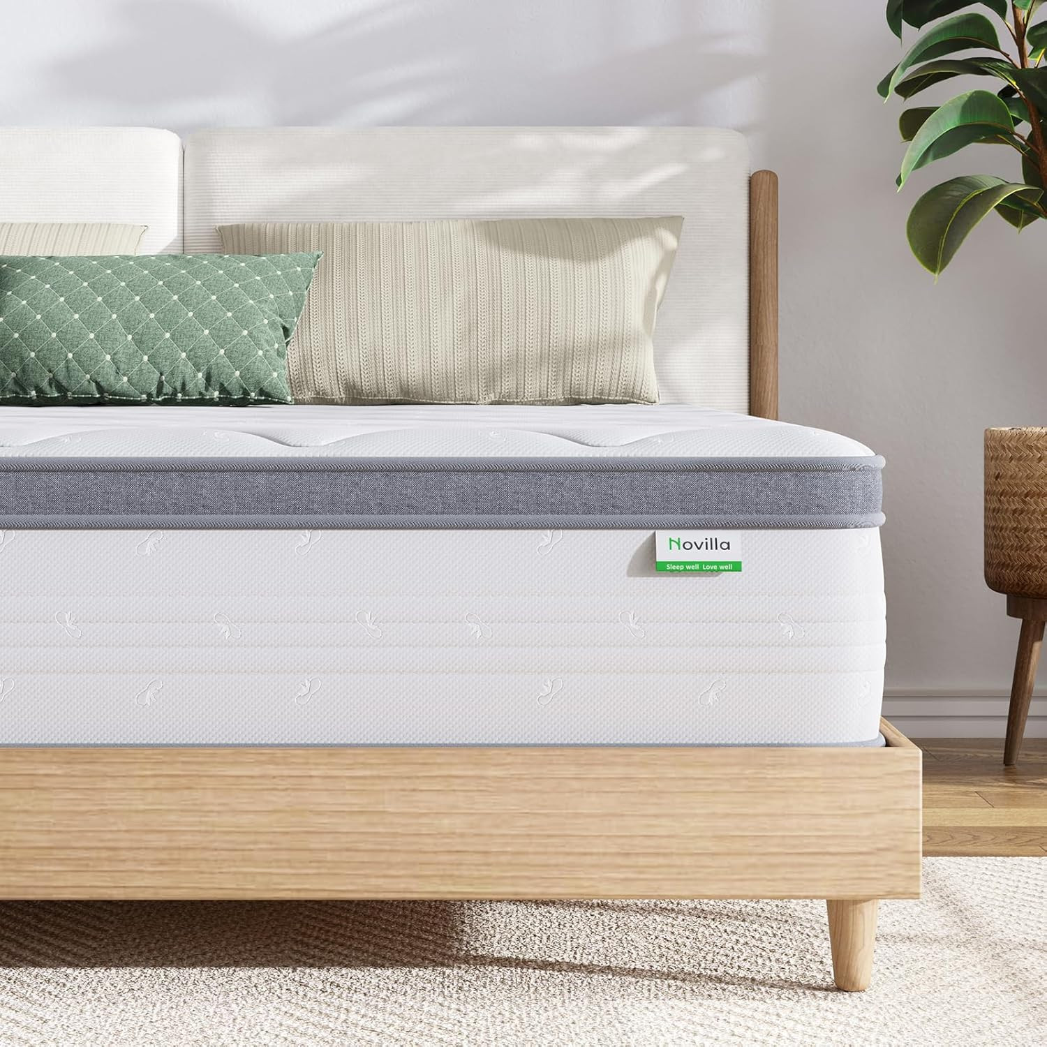 Full Size Mattress, 12 Inch Hybrid Mattress in a Box, Pocket Innerspring for Mot