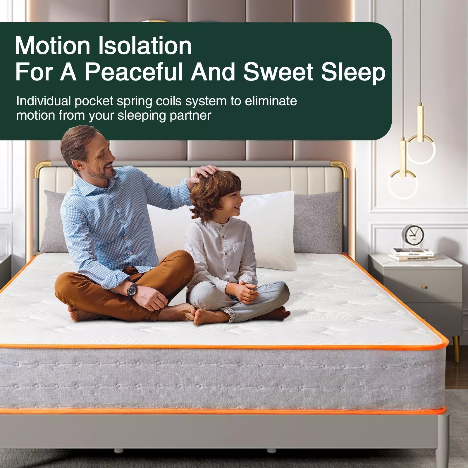10 Inch Gel Memory Foam And Pocket Springs Medium Firm Hybrid Mattress In A Box