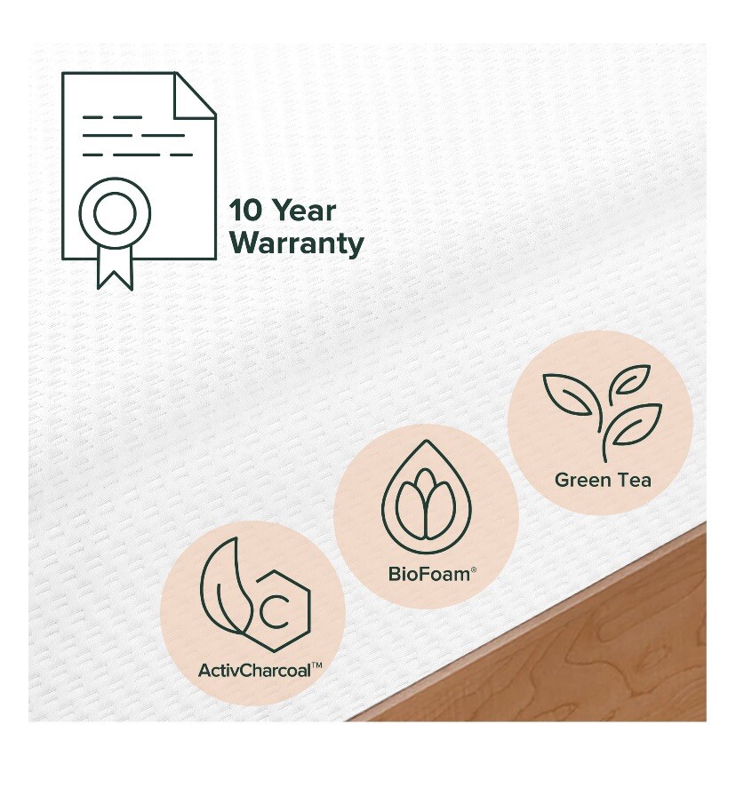 Spa Sensations by Zinus Serenity 6″ Memory Foam Mattress, Queen