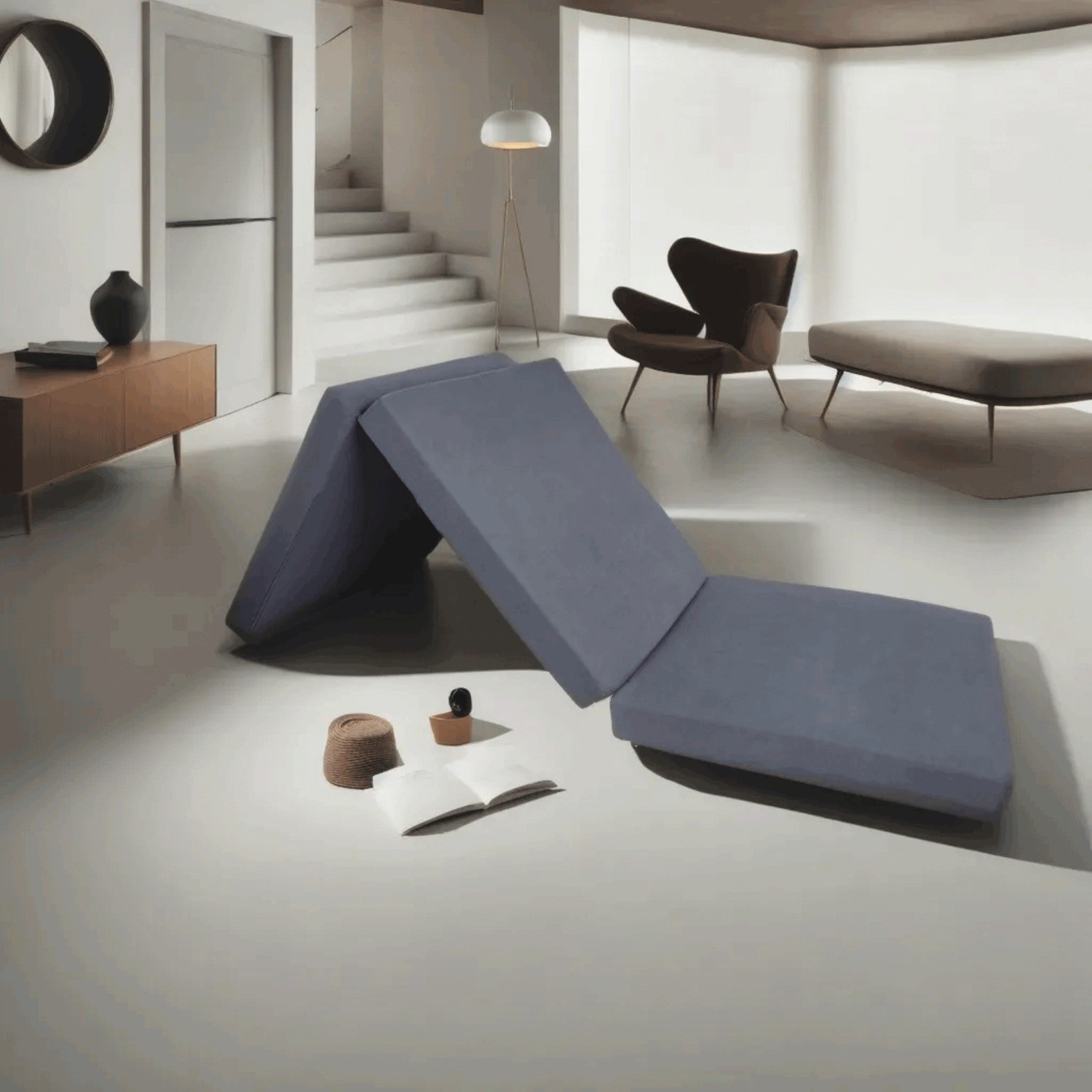 Trifold Mattress with Pillow – Free Shipping