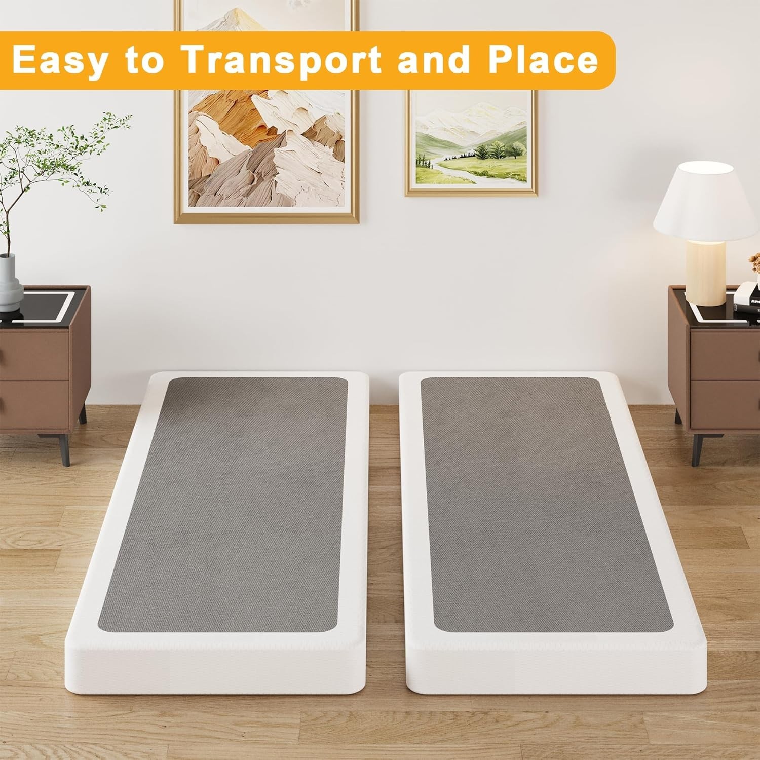 Split California King Box Spring, Heavy Duty Metal Cal King Box Spring Mattress