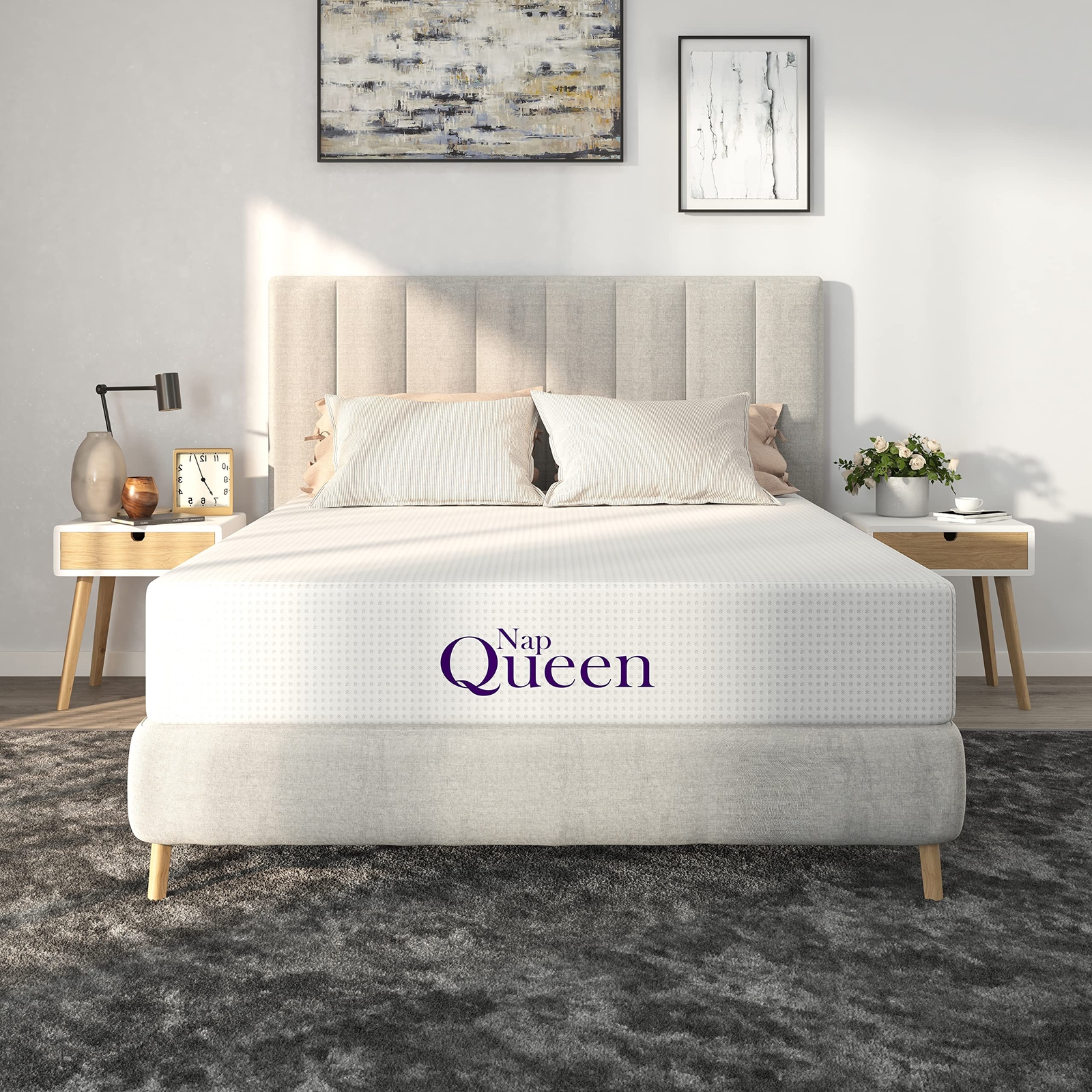 8 Inch Full Size Mattress Bamboo Charcoal Memory Foam Mattress Bed In A Box