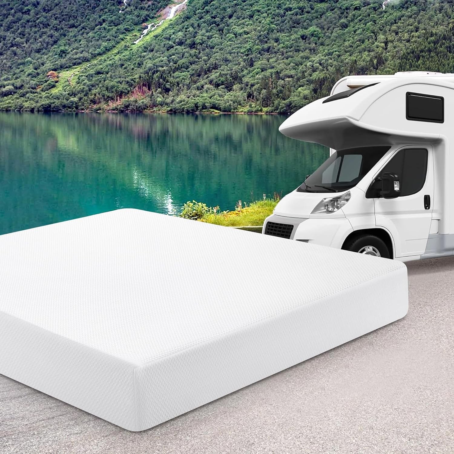 WEUP 10 Inch Short King RV Mattress with Tencel Cover