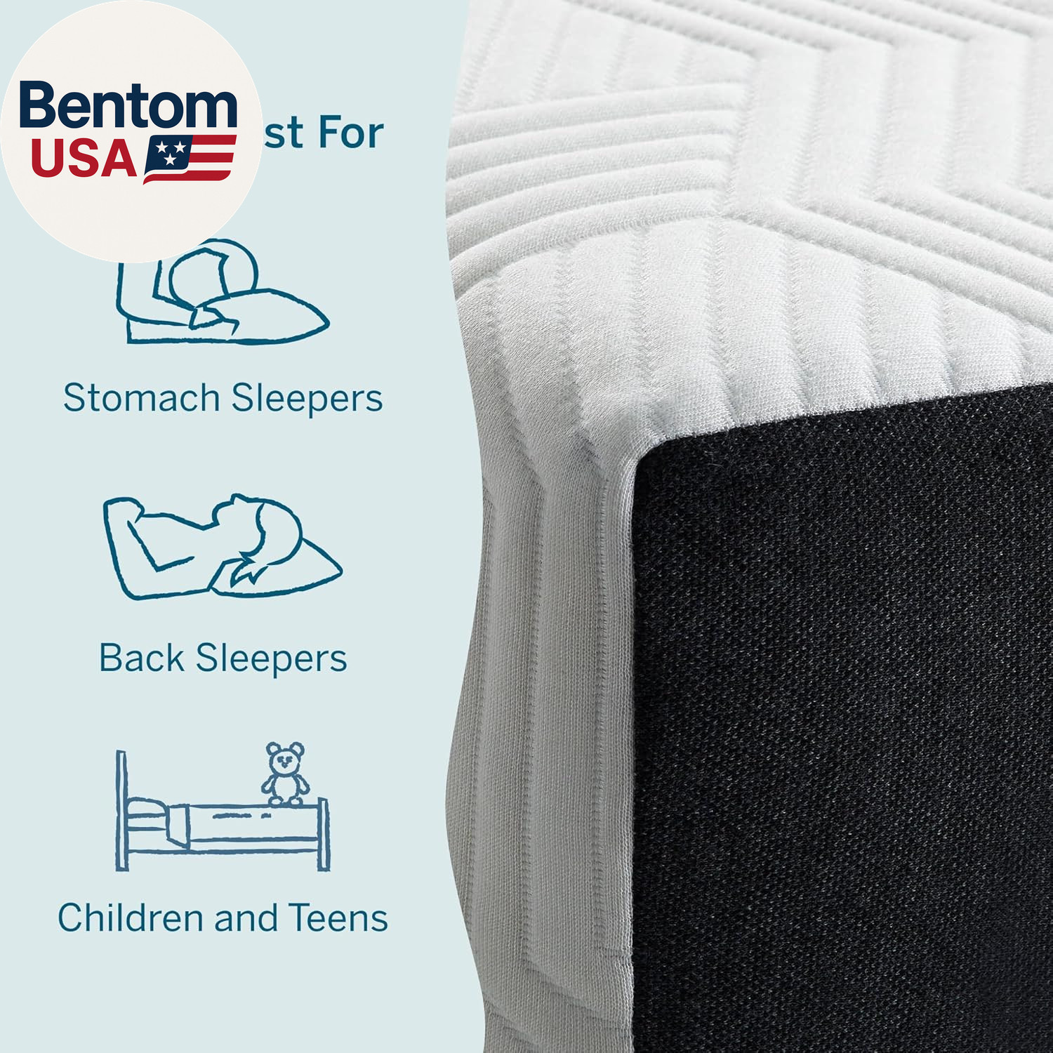 8 Inch Memory Foam Mattress – Medium Plush Feel – Infused with Refreshing Bamboo