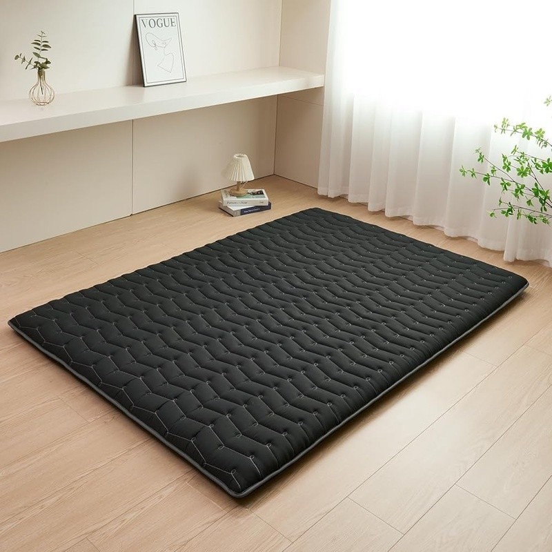 9 Layer Futon Mattress High Density Foam Floor Sleeping Pad Portable Use