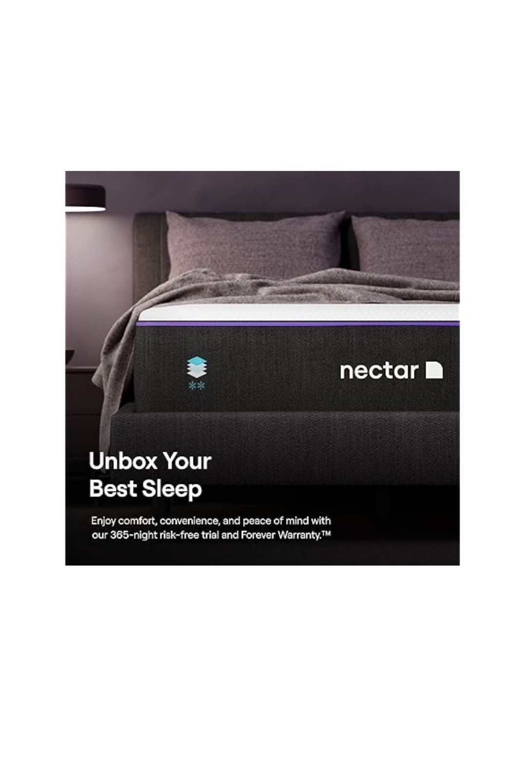 Nectar Premier California King Mattress 13″-Medium Firm Gel Memory Foam Mattress