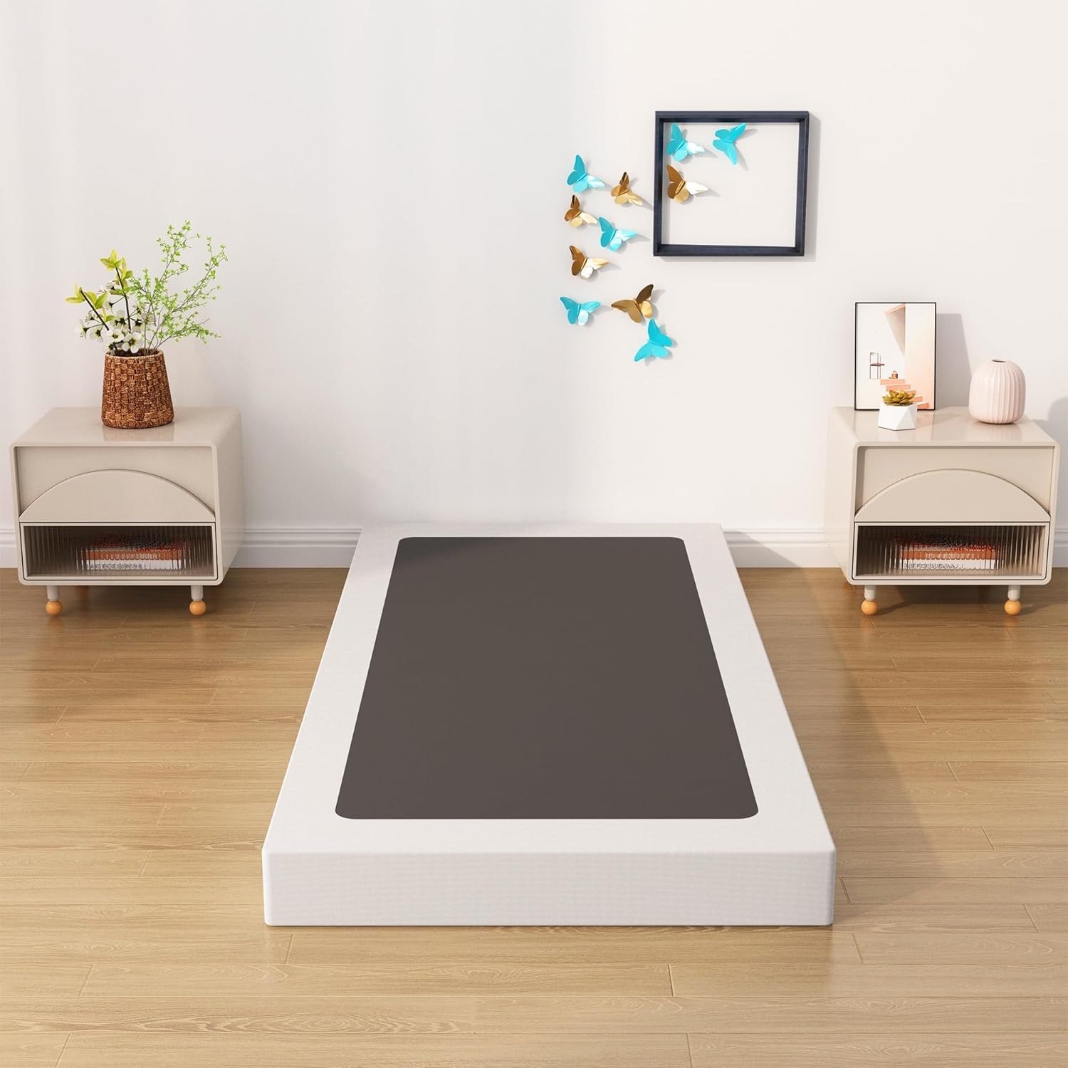 Upcanso Twin XL Box Spring Bed Base 6 Inch, Low Profile Metal Boxspring XL Twin