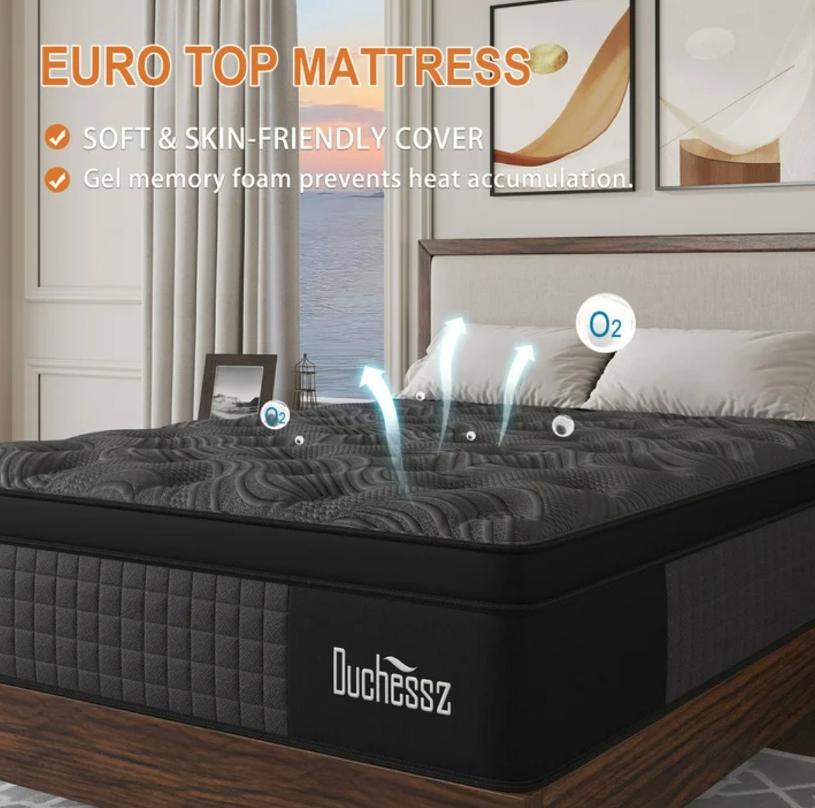 14″ Colchones Full Gel Memory Foam Hibrido Cama Full Mattress Hybrid Medium Firm