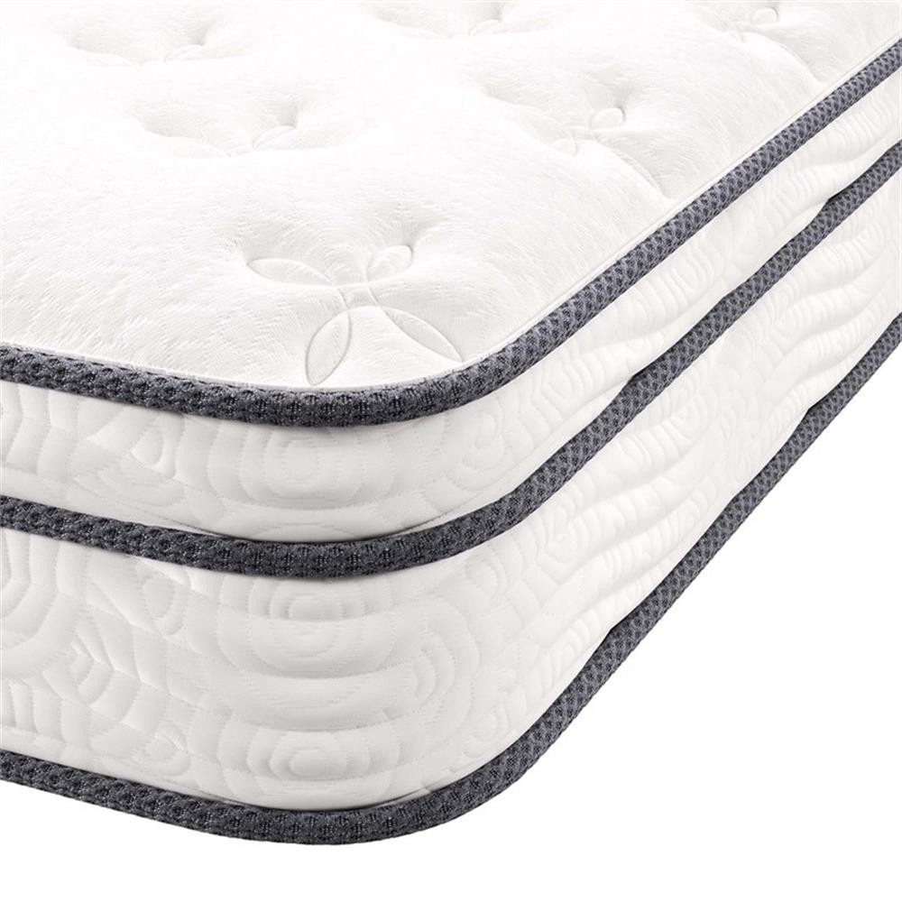 Modway Jenna 8″ Modern Innerspring and Foam Twin Mattress in White