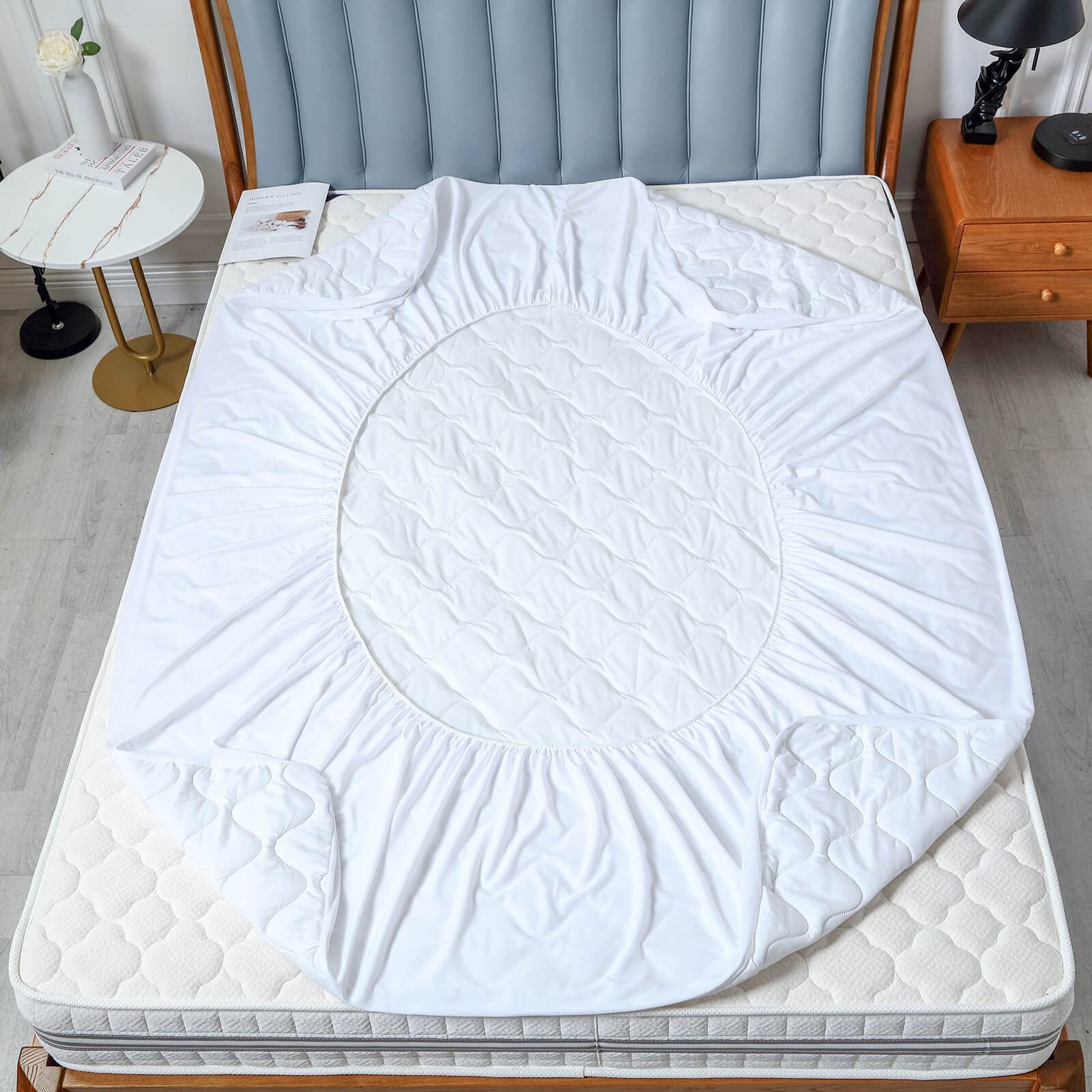 Waterproof Quilted RV Bunk Mattress Bunk=Narrow Twin (30×75), White