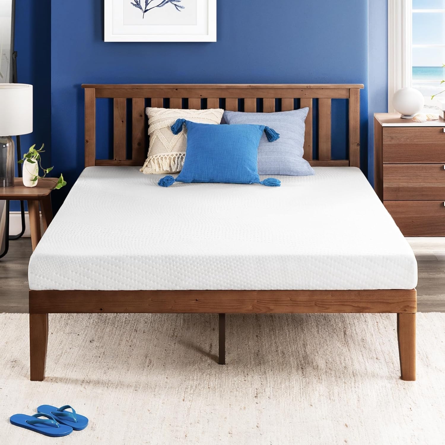 5-Inch Medium Firm Gel Memory Foam Mattress for Kids and Adults, Cooling Comfort